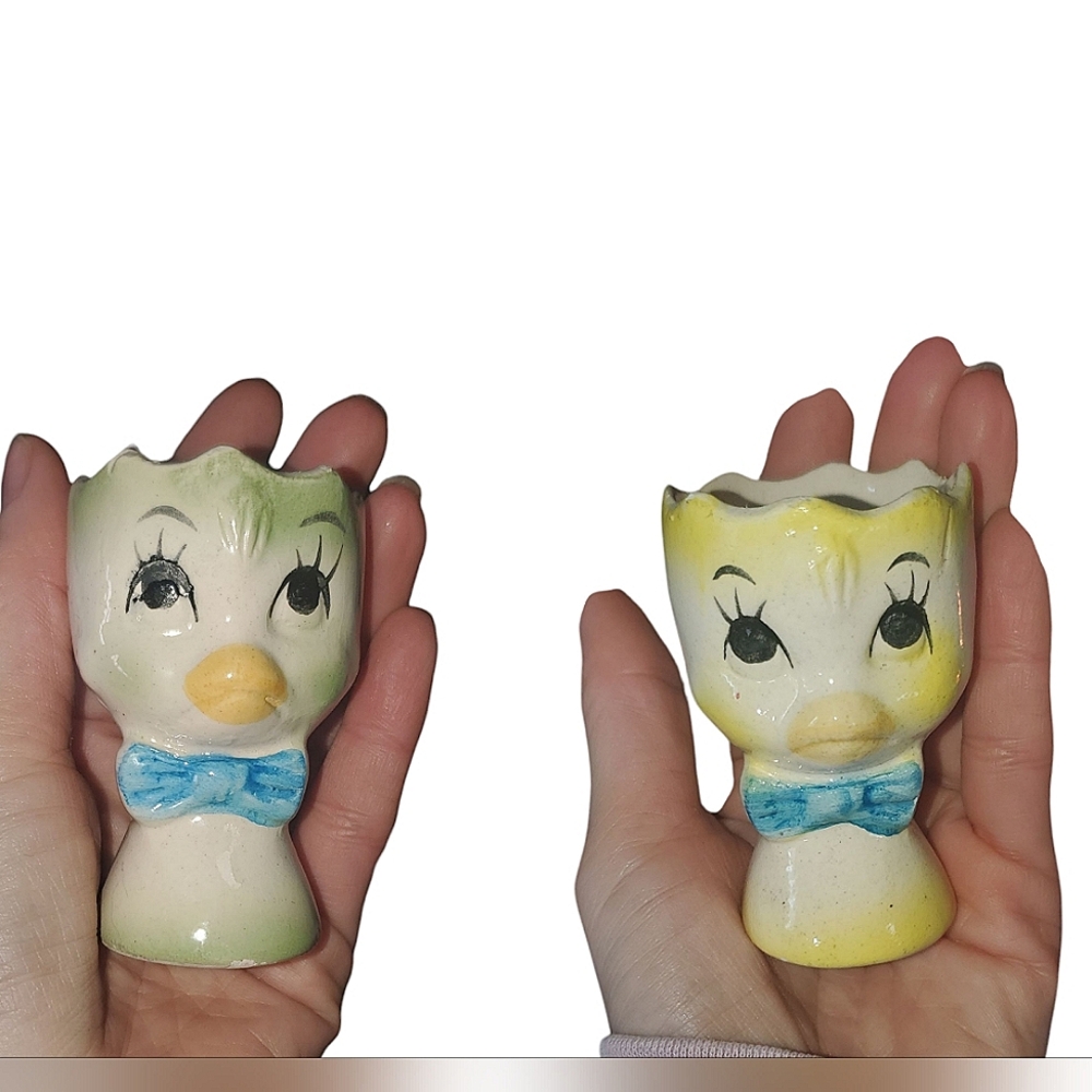 Vintage Duck Egg Cups